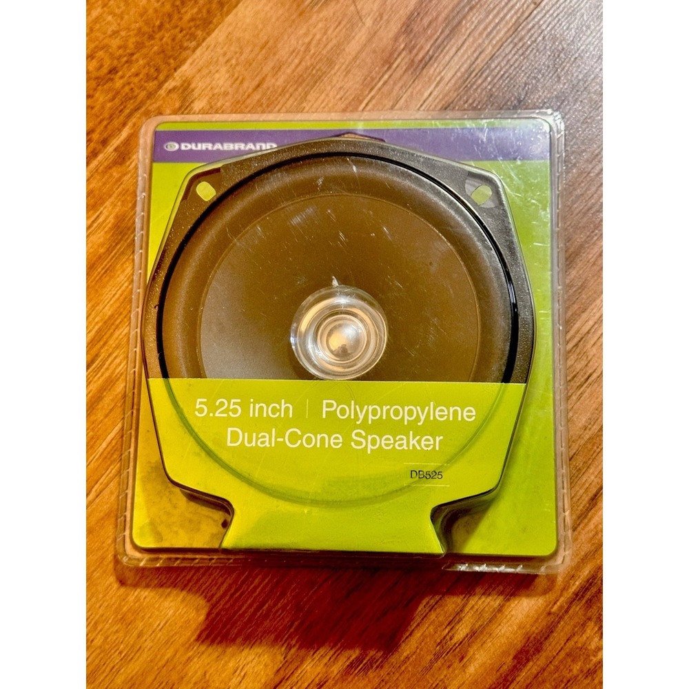 1 Durabrand 5.25"‎ Polypropylene Dual-Cone Speaker 15-40 Watt Max, 5.3 oz Magnet